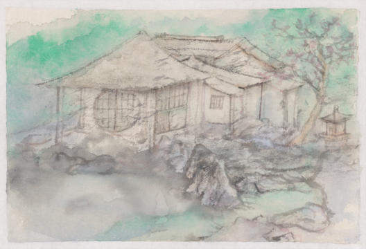 《六义园2》 27.3x18.5cm 纸本设色 2022 《六义园2》 27.3x18.5cm 纸本设色 2022