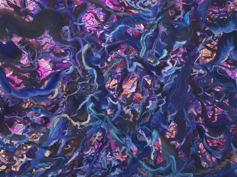 《树 #53》150 x 200 cm 油画棒 布面油画 2022 《树 #53》150 x 200 cm 油画棒 布面油画 2022