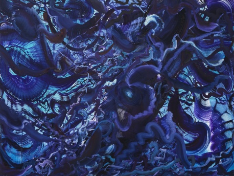 《树 #60》150 x 200 cm 油画棒 布面油画 2022 《树 #60》150 x 200 cm 油画棒 布面油画 2022