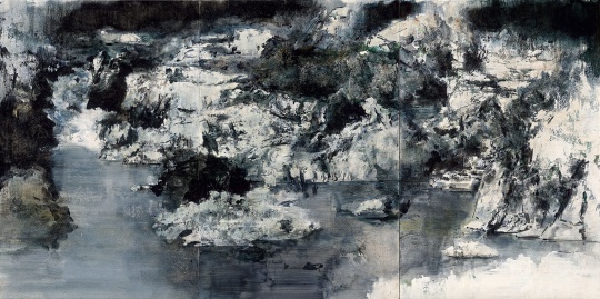 《沧浪幽迹3》 300×600cm 布面丙烯 2015 《沧浪幽迹3》 300×600cm 布面丙烯 2015
