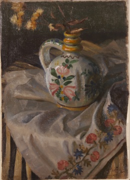 带有花卉图案的摩拉维亚民间工艺品之静物画 带有花卉图案的摩拉维亚民间工艺品之静物画