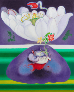 《花蕊》，布面油画，200 × 160 cm，2021-2022 