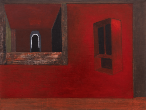 《窗》，布面油画，60 × 80 cm，2009 
