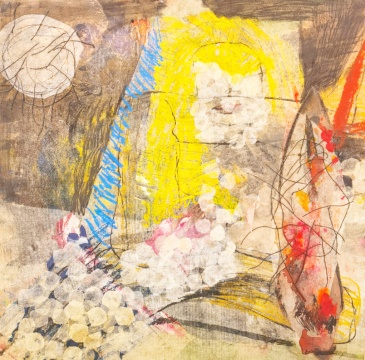 张梦宸《窗前风景之看着窗外的月亮》 60×60cm 木板综合材料 2022 张梦宸《窗前风景之看着窗外的月亮》 60×60cm 木板综合材料 2022
