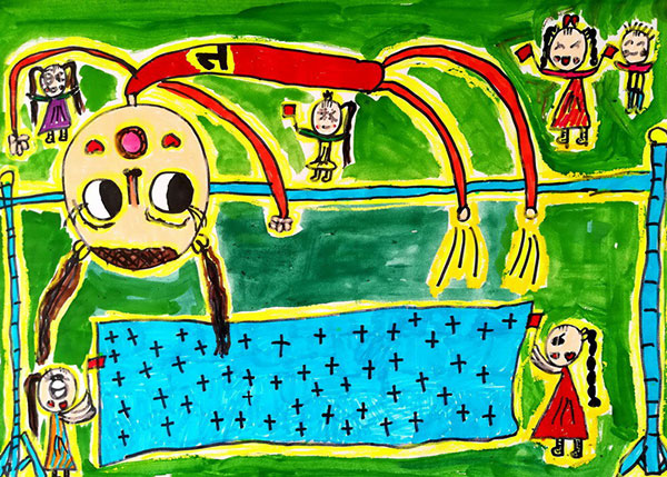 《少儿画苑》儿童画 ——七彩画笔，描绘美好生活！