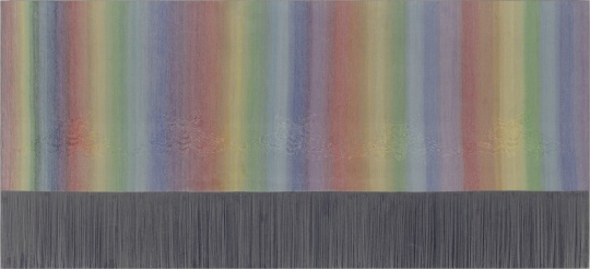 《作为生命的绢——5》 40cm×88.5cm，绢本设色，2017 
