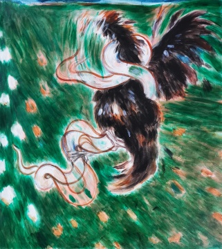 《龙和凤3#》85X75cm 布面油画 2021-2022 《龙和凤3#》85X75cm 布面油画 2021-2022