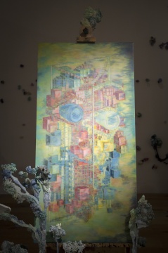 方块的冇谓号 120x60cm 2022 综合绘画 方块的冇谓号 120x60cm 2022 综合绘画