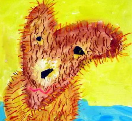 狗狗—《少儿画苑》国际少儿书画大赛作品赏析