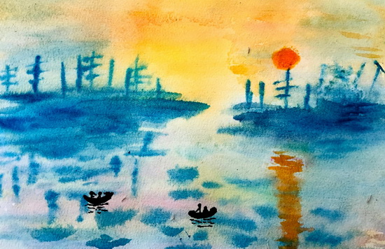 落日—《奔流小作家》全国中小学生全息作文大赛获奖作品