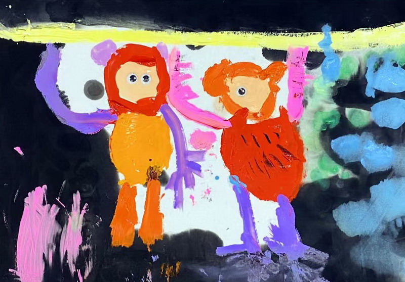 顽皮小猴子—《少儿画苑》国际少儿书画大赛作品赏析