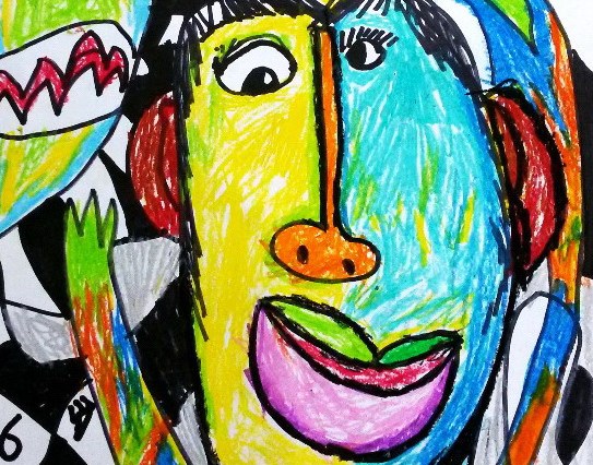毕加索娃娃—《少儿画苑》国际少儿书画大赛作品赏析