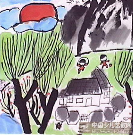 美丽的家园—《少儿画苑》国际少儿书画大赛作品赏析