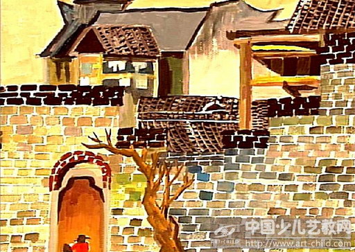 古墙-《少儿画苑》国际少儿书画大赛作品赏析