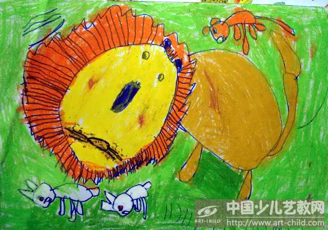 大狮子——《少儿画苑》国际少儿书画大赛
