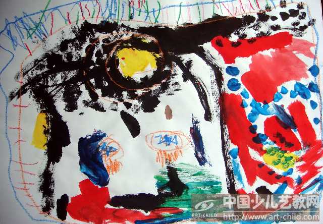 掉到泥潭里的老虎——《少儿画苑》国际少儿书画大赛作品赏析