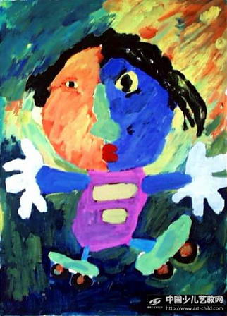 我是快乐的粉刷匠—《少儿画苑》国际少儿书画大赛作品赏析
