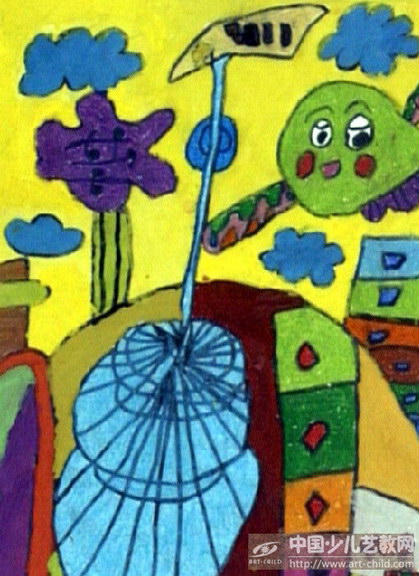 城市——《少儿画苑》国际少儿书画大赛作品赏析