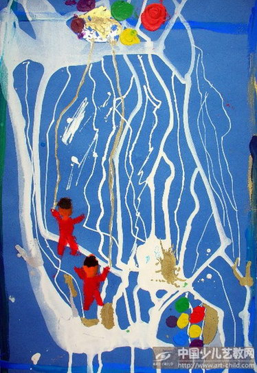 雪山寻宝——《少儿画苑》国际少儿书画大赛作品赏析