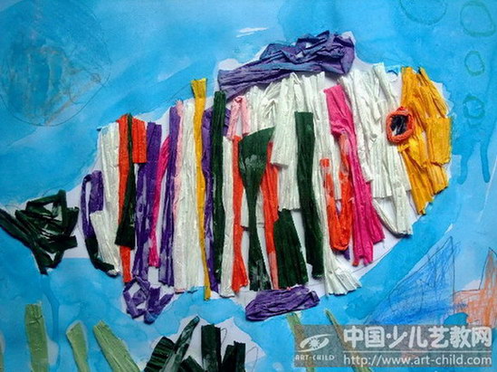 鱼——《少儿画苑》国际少儿书画作品赏析