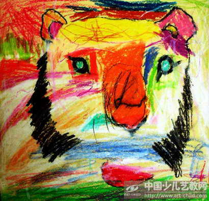 虎——《少儿画苑》国际少儿书画大赛作品赏析