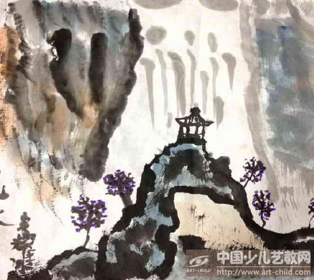 高山流水——《少儿画苑》国际少儿书画大赛作品赏析