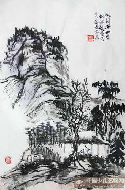 祖国的美景——《少儿画苑》国际少儿书画大赛作品赏析