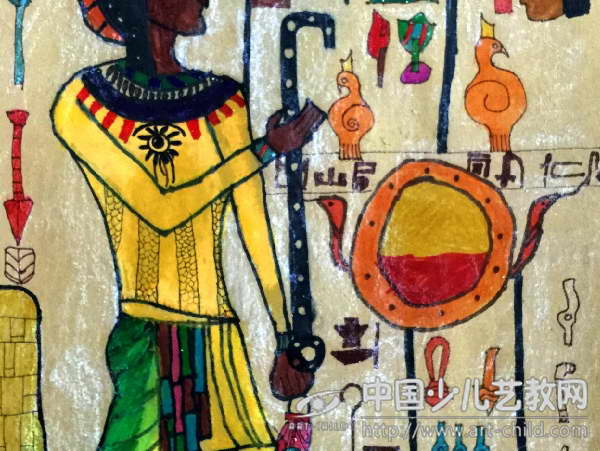 埃及壁画——《少儿画苑》国际少儿书画大赛