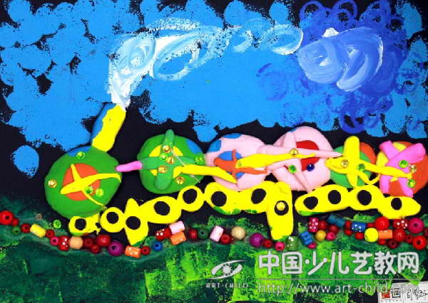 梦幻彩虹列车：我的小火车——《少儿画苑》国际少儿书画大赛
