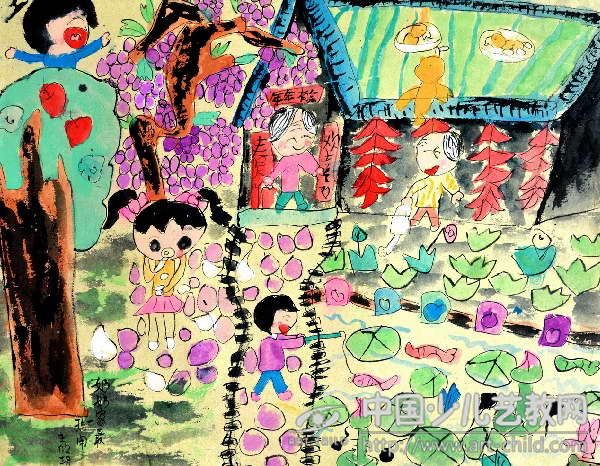 奶奶的家最热闹——《少儿画苑》国际少儿书画大赛