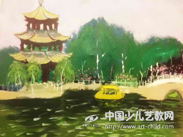 莲花池——《少儿画苑》国际少儿书画大赛作品赏析