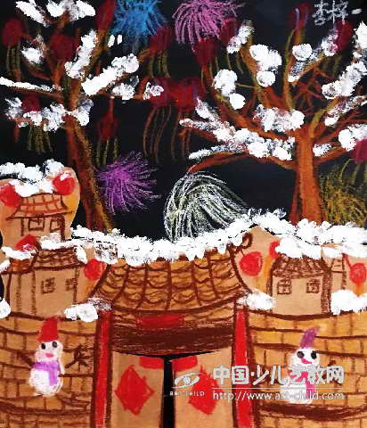 过年啦--《少儿画苑》国际少儿书画大赛作品赏析