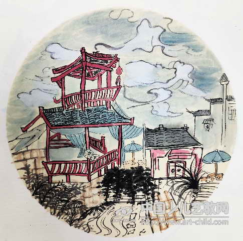 解析：长安回望绣成堆，山顶千门次第开。