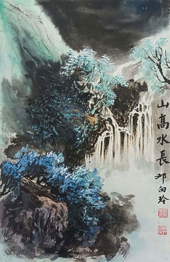 童心绘山水，笔下见乾坤——少儿画苑参赛作品《山高水长》赏析