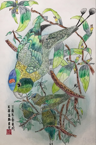 母与子——《少儿画苑》国际少儿书画大赛获奖作品赏析