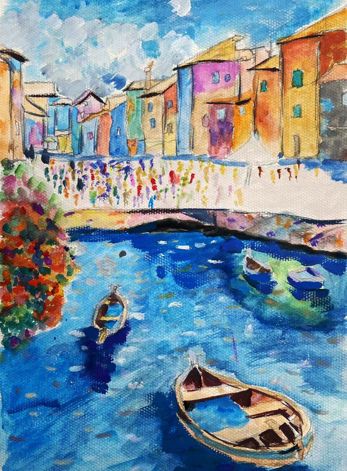 快乐小镇——《少儿画苑》国际少儿书画大赛获奖作品赏析