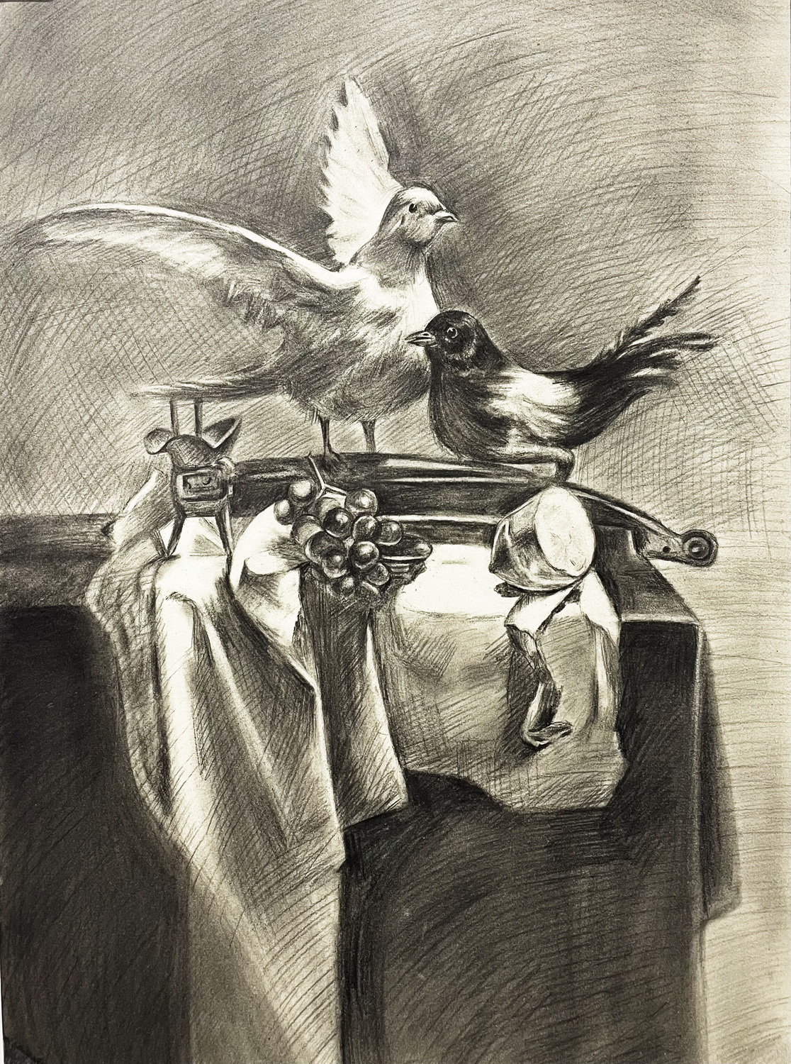 白鸽——《少儿画苑》国际少儿书画大赛作品赏析