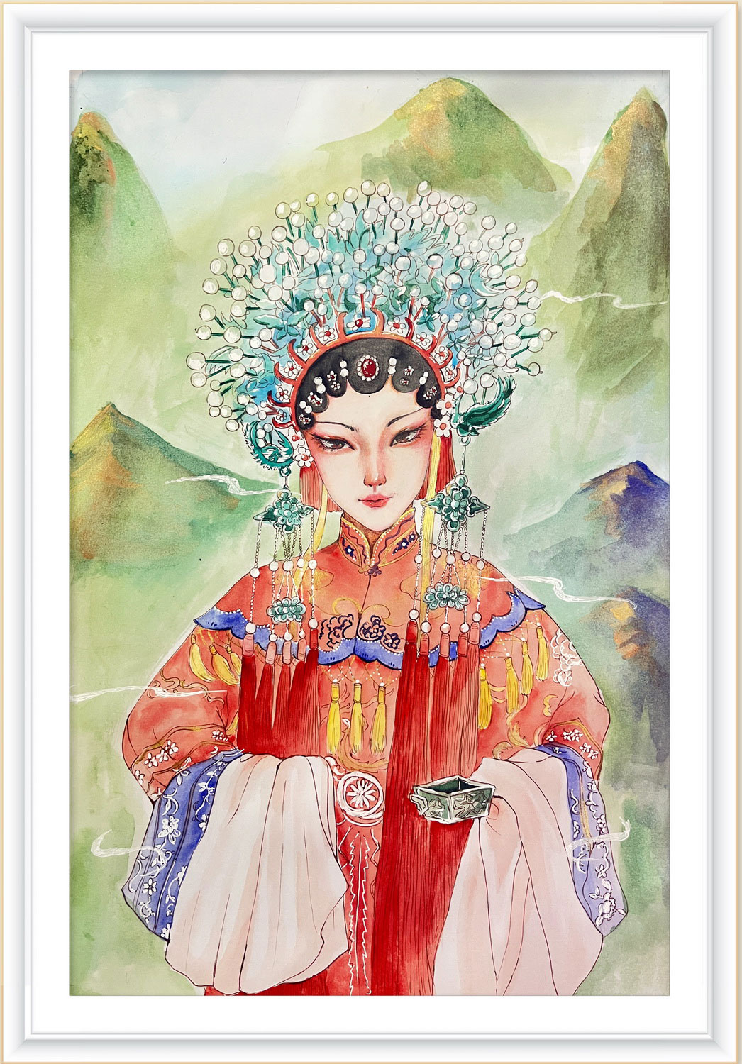 《春生晓梦》——选自《少儿画苑》国际少儿书画大赛