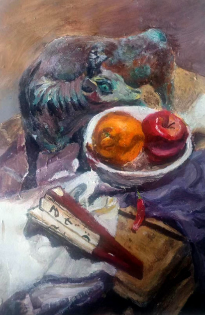 《静物写生》—选自《少儿画苑》国际少儿书画大赛