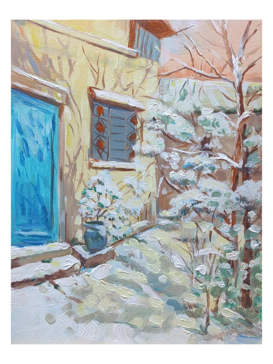 《雪后阳光》—选自《少儿画苑》国际少儿书画大赛