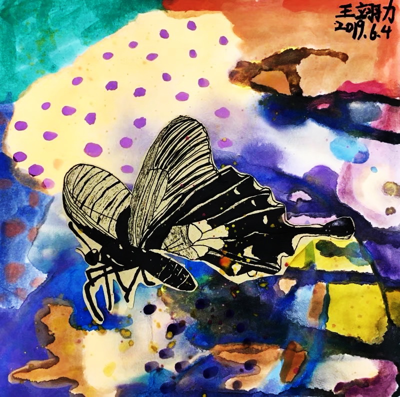 《振翅》—选自《少儿画苑》国际少儿书画大赛
