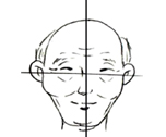 漫画人物五官画法之老人五官