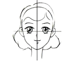漫画技法_漫画人物五官画法_女性五官