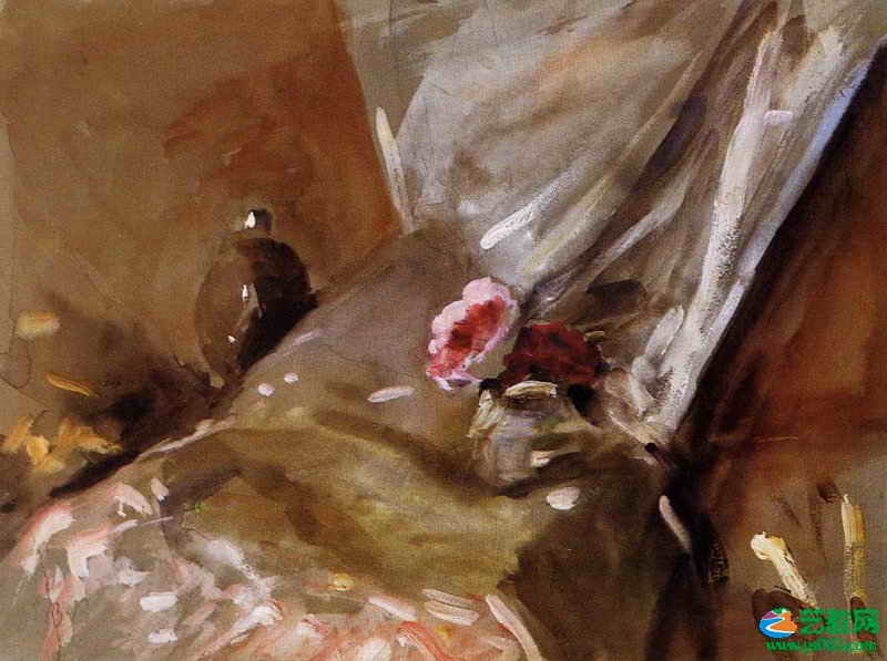 水彩画技法＿干画法＿静物