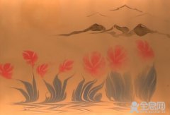 浮水拓画彩墨轻——水影画