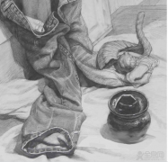 素描中如何画牛仔裤