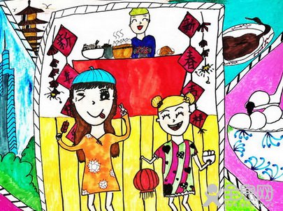 合家欢——《少儿画苑》第27届国际少儿书画大赛精品