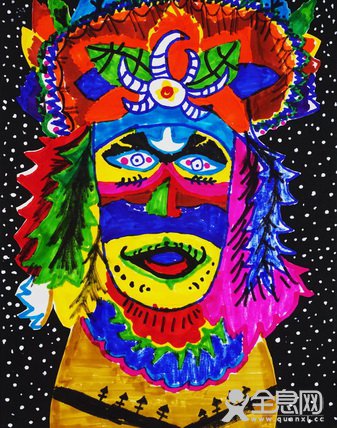 土著人的装饰——《少儿画苑》第27届国际少儿书画大赛精品