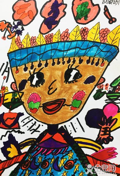 土著人——《少儿画苑》第27届国际少儿书画大赛精品