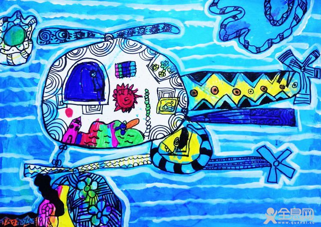 空中飞人——《少儿画苑》第27届国际少儿书画大赛精品